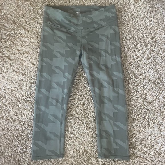 Alo Yoga Houndstooth  Airbrush Leggings | Sz M - Picture 1 of 6